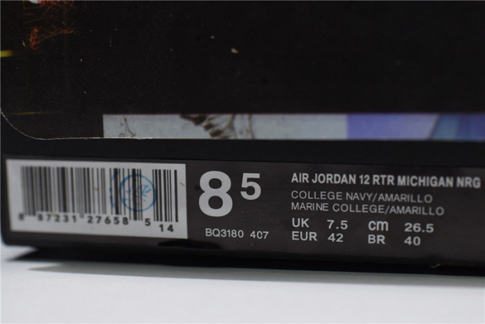air jordan 12 michigan bq3180-407