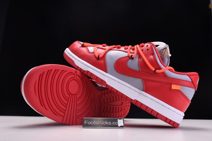 nike dunk low ofw university red ct0856-600